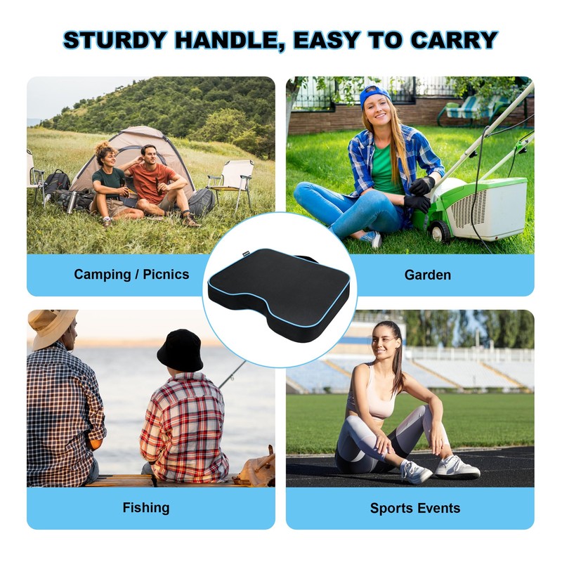 MYDAYS Stadium Seat Cushions for Bleachers 2 Pack with 2.8"