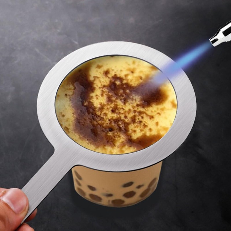 Hemoton 2pcs Creme Brulee Cup Scald Proof Baking Milk Rings