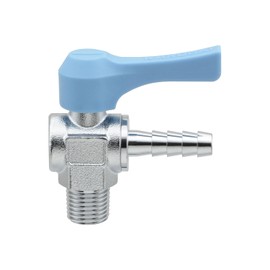 GAONA GA-JM133 Mini Ball Valve, Hose Nipple, R1/4 x 0.4 inches (9.0 mm), For Water, Air, Oil, Angle Type