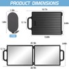 HFYZZ Foldable Full Length Travel Mirror with Handle, 28.3" x