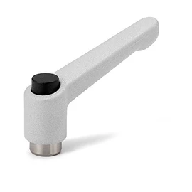 NBK LDFS-6B-SG-CBK Mechanical Element Parts with Clamp Lever (Female Thread) Operation Button (Silver)