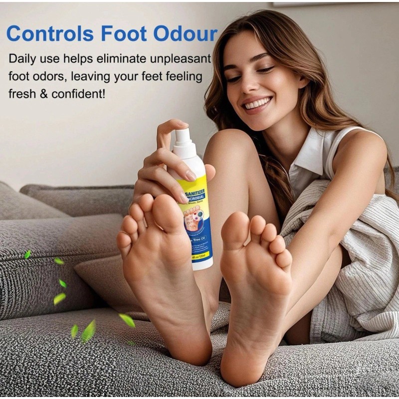 Aromixe Foot Sanitizer Spray 120ml – Antimicrobial with Tea Tree