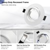 LTBLIGHT 6 Pack 3 inch Recessed Lighting Trims Spotlight Frame,Matte