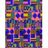 Shenbolen - Tela de cera con estampado africano, 100% poliéster,