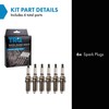 TRQ Iridium Spark Plugs Engine Tune Up Ignition Kit 6