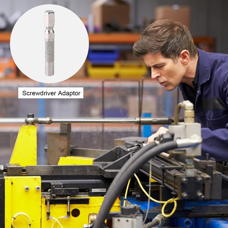 PTILSERY Hexagon Shank 6.35mm 1/4"" Insert Bit Adapter To 4mm