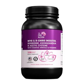 Myo-Inositol & D-Chiro Inositol Women’s Supplement | Clinically Inspired 40:1 Ratio with Berberine, Ashwagandha, NAC & Essential Vitamins | Supports Hormonal Balance & Fertility Wellness*