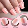 LoveOurHome 288pc Nude Coffin Press on Nails Short Fake Nails