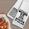 Qeheb Pitbull Dog Kitchen Towels, Beware Pitbull Dog Kitchen Towels