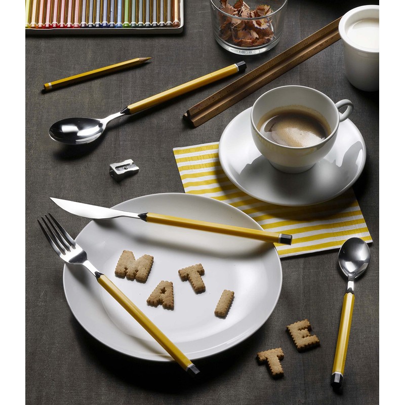 PINTINOX MENAGERE 24 PIECES MATITE JAUNE 0LA0B091