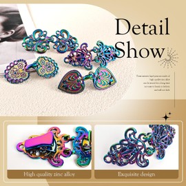 CXWLJL 4Pcs Vintage Sweater Collar Clip Cardigan Clip Brooch Clip for Women - Dazzle