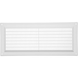 Vent Systems 3" x 10" Inch (Opening Dimensions) White - Pack of 2 - Plastic Air Return Grill HVAC Vent Cover for Home Improvement Vent Duct Cover 5" x 12" Inch (Overall Dimensions)
