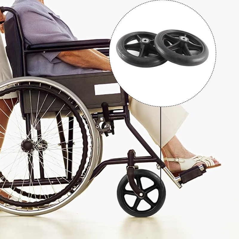 Hoite 2pcs 7 Inch Front Solid Wheel – Replacement for