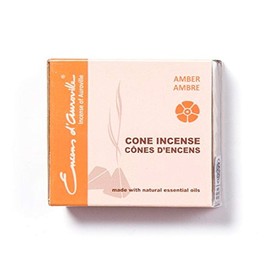 Maroma Eda Cone Incense, Amber Gold, 10 Count