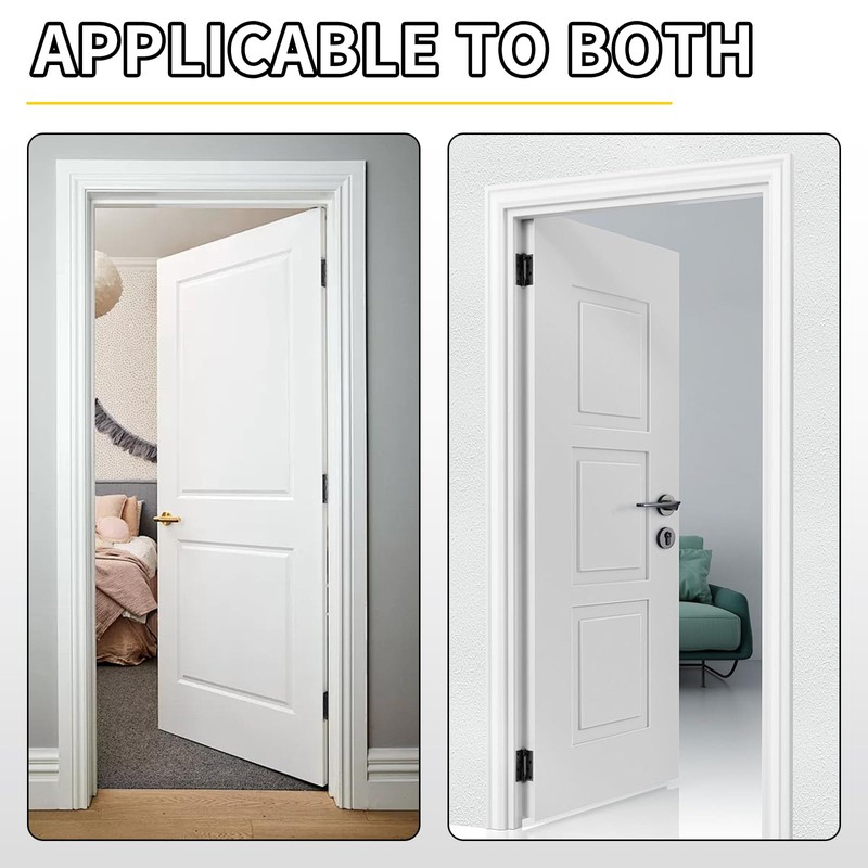 3 Pieces Self Closing Door Hinges, 4 Inch Stainless Steel