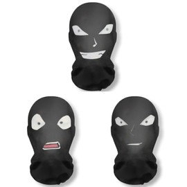 Electric Circus Funny Mask, Cosplay, Halloween, Set of 3, Detective, Criminal, Costume, Costume, Mask, Headwear, Cultural Festival, School Festival (B(Set of 3)