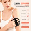 Exfoliating Gloves for Shower, Gentle Rubber Body Scrubber Glove for