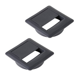 CAVO Set of 2 Cable Grommets (70 x 70 mm, Height 18.3 mm, 60 mm Diameter, Anthracite) Desk Cable Grommet, Ideal for Cables with Large Connectors