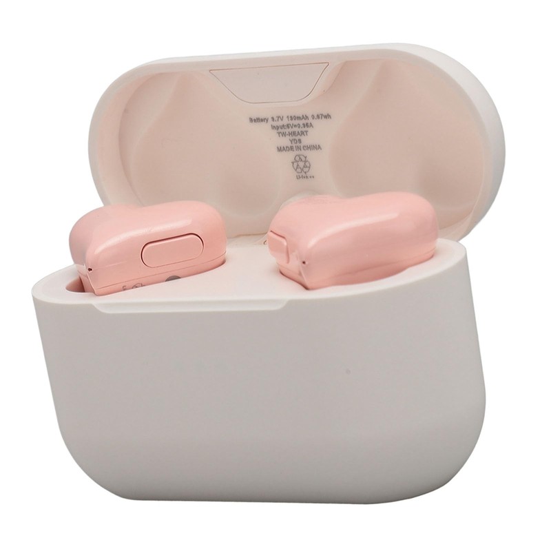 Acouto Heart Shaped Wireless Earbuds Cute Earbuds 5.3 Headphones for