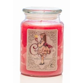 Courtney's Candles Razz-Ma-Taz Raspberry Maximum Scented 26oz Large Jar Candle