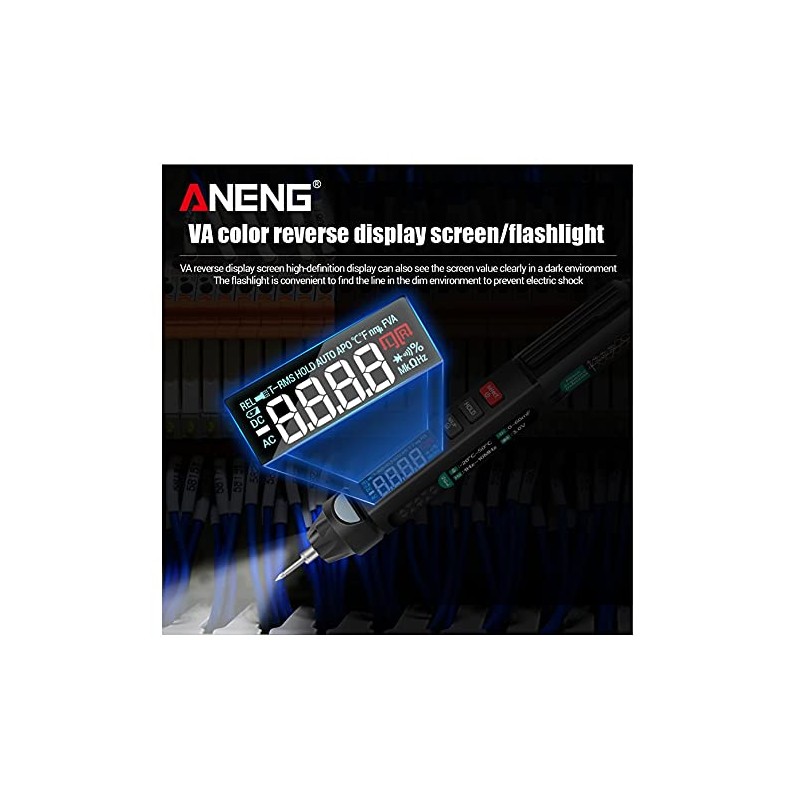 Ticfox A3008 6000 Counting Intelligent Digital True RMS Pen Multimeter