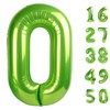 40 Inch Light Green Balloon Number 0 Balloon,Jumbo Mylar Foil