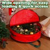 2 Pack 30" Wreath Storage Bags, Heavy Duty Christmas Wreath