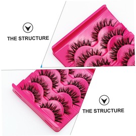 Baluue 75 Pairs Fake Eyelashes Fake Lash 3d Layered Effect Eyelashes Fake Natural Lash Artificial Eyelash Magnetic Eyelash False Eyelashes Fluffy Eyelash Transparent Stalk Handmade Hair