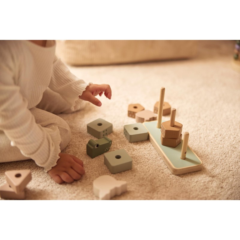 Jollein 120-001-67090 Holz-Stapelturm
