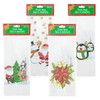Christmas Cellophane Treat Bags with Ties, Large 5x3x11.5-in. 25-ct Each-
