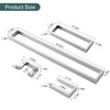 TNOMS 4-Pieces Bathroom Hardware Set, Polished Chrome Towel Bar Set,