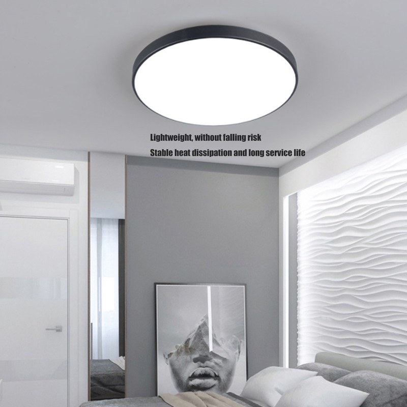 48W LED Ceiling Lamp Ultrathin With Black Border PC White