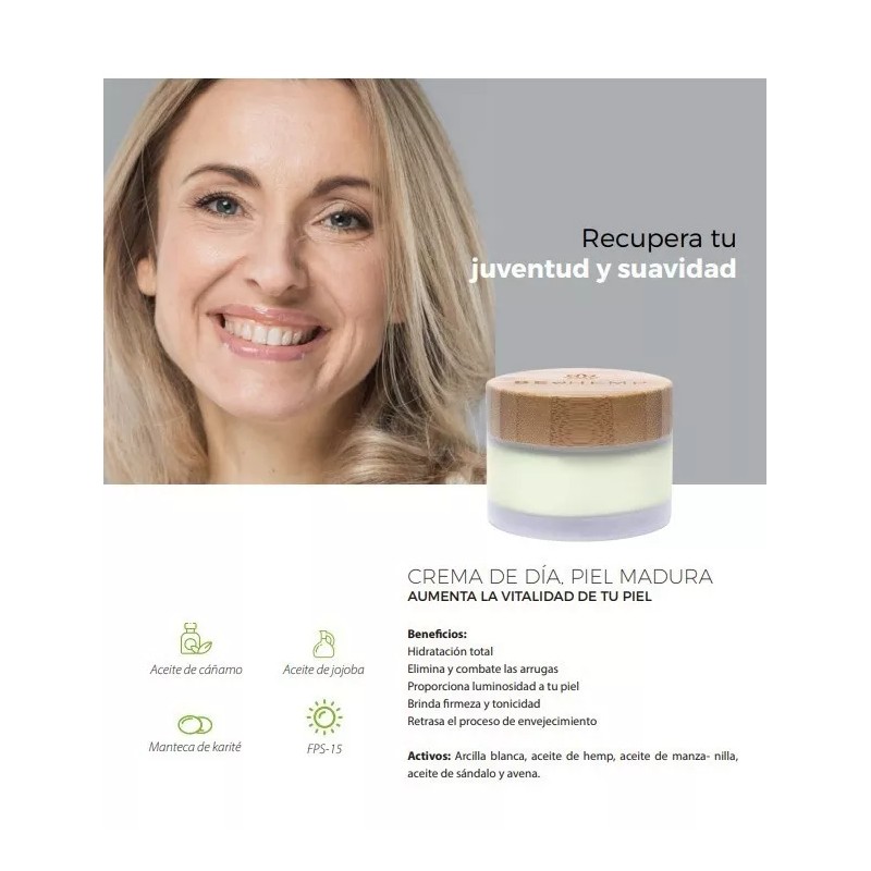 Beohemp Kit Rutina Facial Cutis Maduro Jabón Crema Agua Micelar