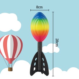 FainFun Vortex Aero, Rocket Aero Made of Soft Foam, Throwing Rocket Outdoor Fun for Young and Old, Aero Flyer, Rocket Throwing Classic Long Distance Throwing Toy for Beach, Pool, Garden