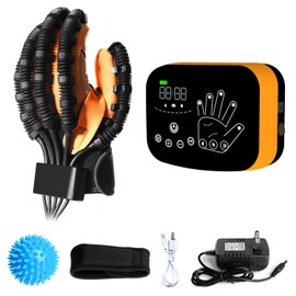 Rehabilitation Robot Gloves,Hand Exercisers For Therapy, Hempiplegia Stroke Paralysis Arthriti Patient Physical Reabilitech (Left Hand -XL)