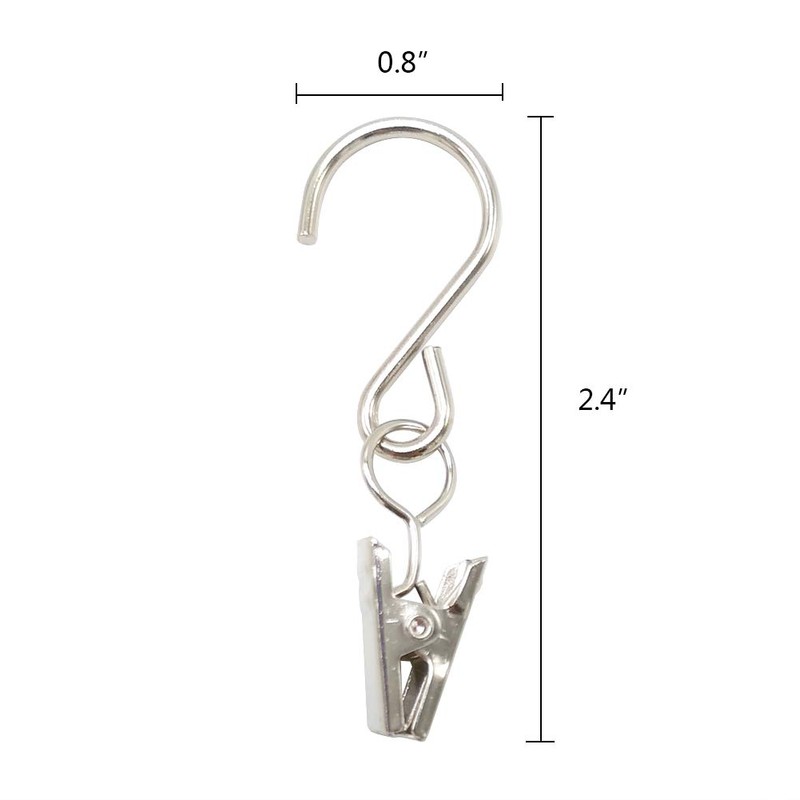 Alamic Gutter Hangers for Lights String Light Clips Patio Light