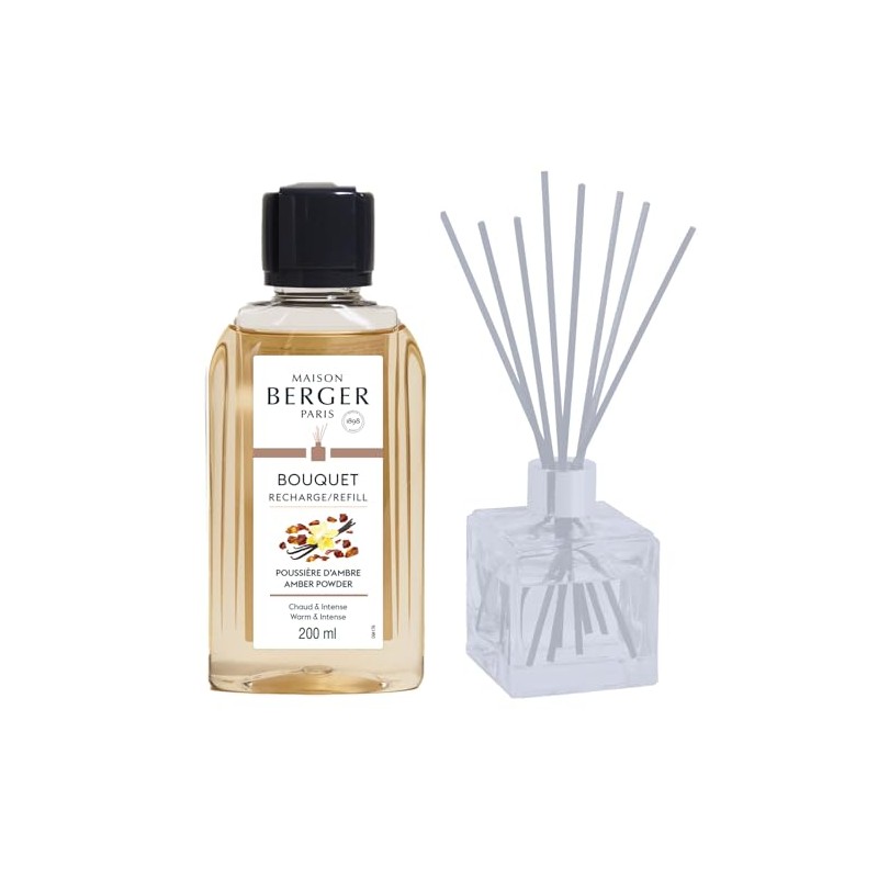 Maison Berger Amber Powder Fragrance Refill – 200mL (6.76 Fluid