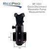 RecPro RV Macerator Pump 12GPM | 12V Portable Quick Release