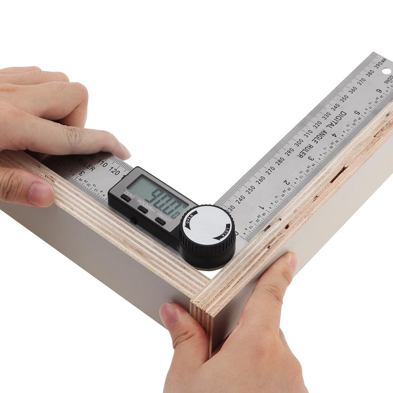 Smgda Digital Angle Finder, Stainless Steel 200mm/7 Inch Digital Angle