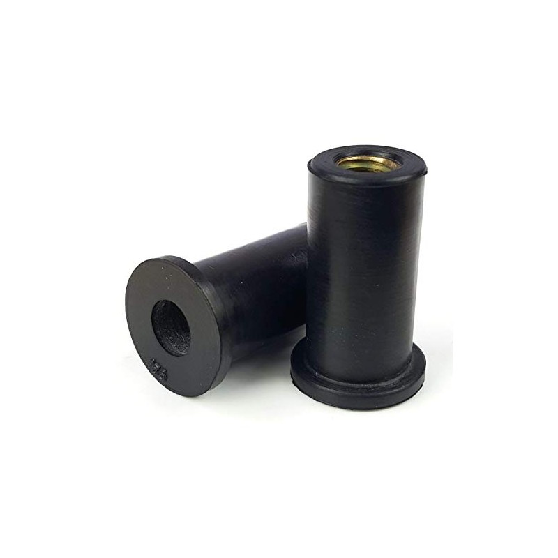 Rubber Well Nuts Brass Insert Expansion Nut SAE Inch Sizes
