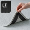 CINDALOG Rug Tape,12 Pcs Double Sided Washable Removable Rug Stopper