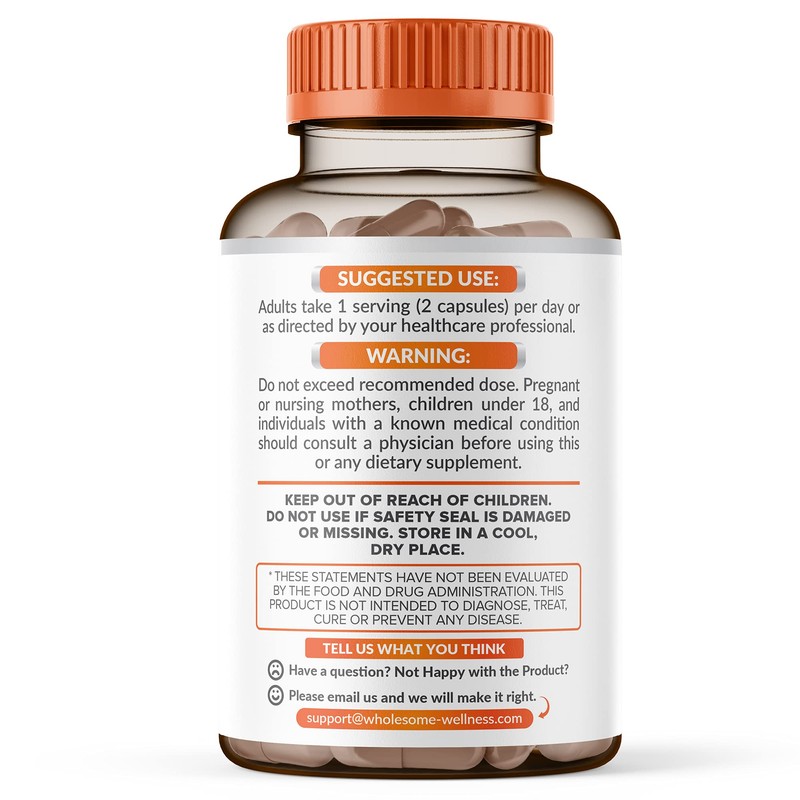 Wholesome Wellness Liposomal Vitamin C Capsules (200 Pills 1500mg Buffered)
