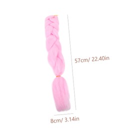 OATIPHO Glow Dark Braiding Hair Extension Luminous Dreadlock Wig Twisted Hair Braid Wig for Women