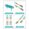 VANDESAIL LC to LC Fiber Patch Cable, OFNP 10G OM3