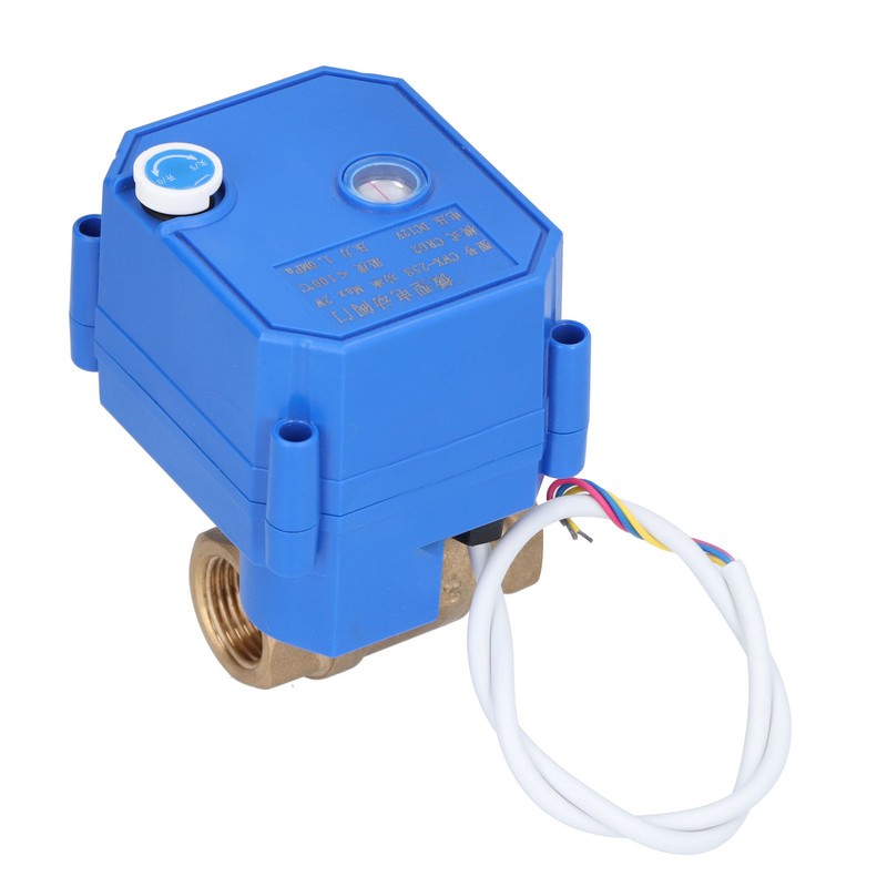 Motorized Ball Valve Brass Straight Pipe Pressure Device with Switch