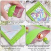 ANZNKU 100 Pcs Smell Proof Mylar Resealable Bags, Holographic Packaging
