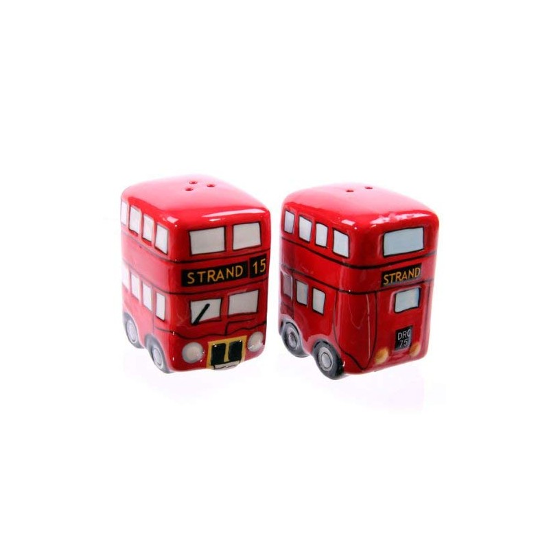 London Routemaster Bus Novelty Ceramic Salt & Pepper Set by