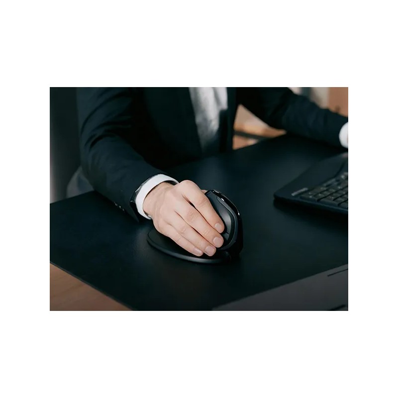 Delux Mouse Ergonómico, Pantalla Oled, Rueda De Pulgar, Rgb