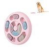 Pet Treat Puzzle Toy Interactive Prevent Slip Round Dog Slow