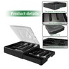 Veimry Double Layer Cutlery Tray with Lid, Utensil Holder for